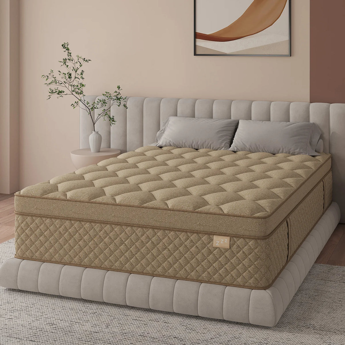 12" 14" Gel Memory Foam Hybrid Pocket Spring Mattress Twin Full Queen King Bed Mattress In A Box, Medium Firm Motion Isolation