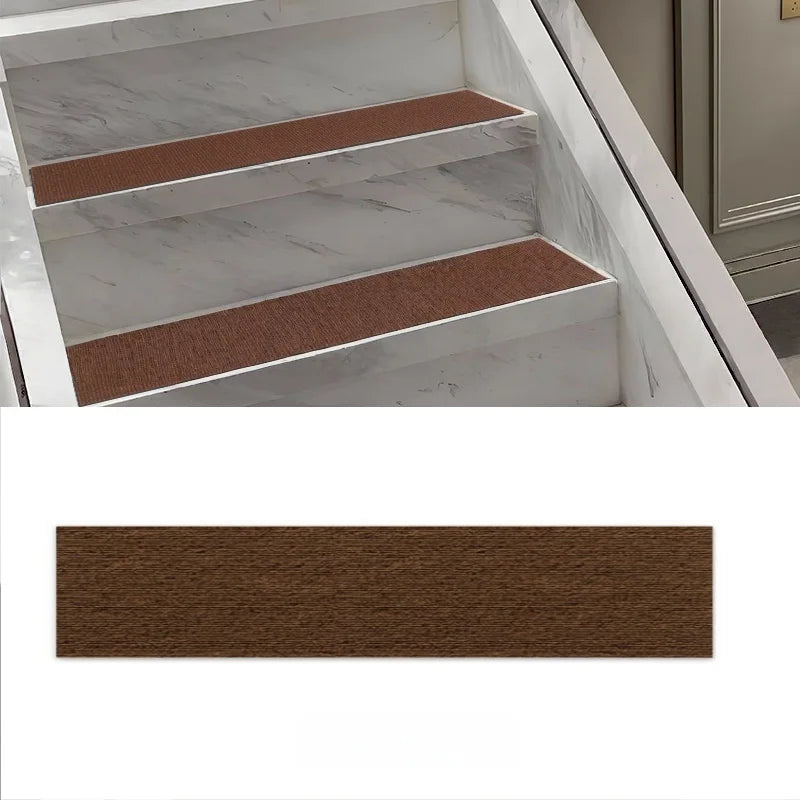 1PC Washable Anti Slip Stair Treads Self Adhesive Carpet Runner Reliable Wear Resistant Step Mats for Indoor Wooden Stair Protec
