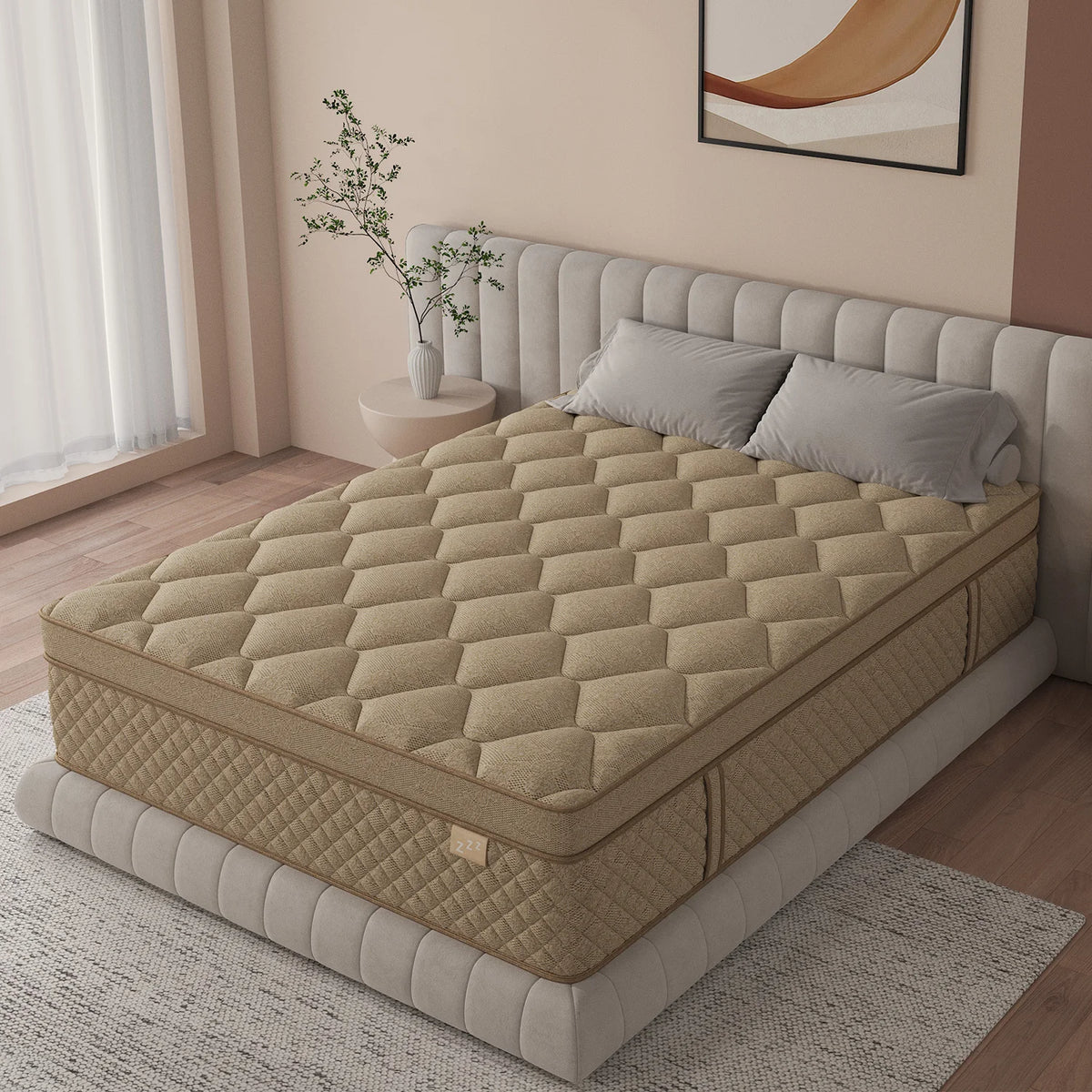 12" 14" Gel Memory Foam Hybrid Pocket Spring Mattress Twin Full Queen King Bed Mattress In A Box, Medium Firm Motion Isolation