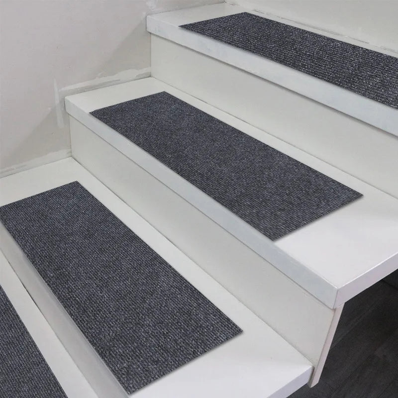 1PC Washable Anti Slip Stair Treads Self Adhesive Carpet Runner Reliable Wear Resistant Step Mats for Indoor Wooden Stair Protec