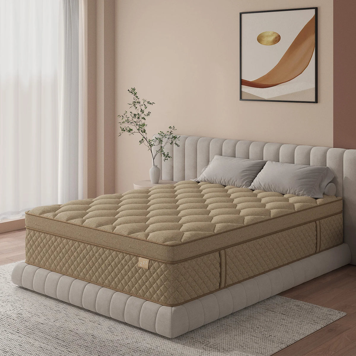 12" 14" Gel Memory Foam Hybrid Pocket Spring Mattress Twin Full Queen King Bed Mattress In A Box, Medium Firm Motion Isolation