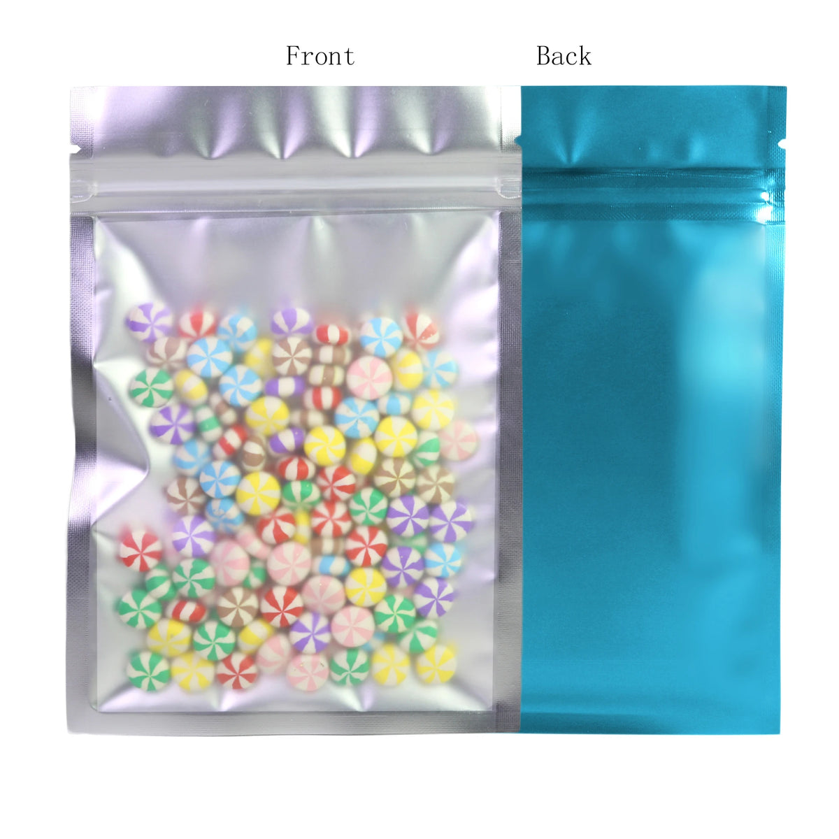 Eco-friendly Self Seal Bags Frosted Clear Zip Lock Pouch Heat Sealing Aluminum Foil Mylar Pouches Reusable Zip Food Storage Bag