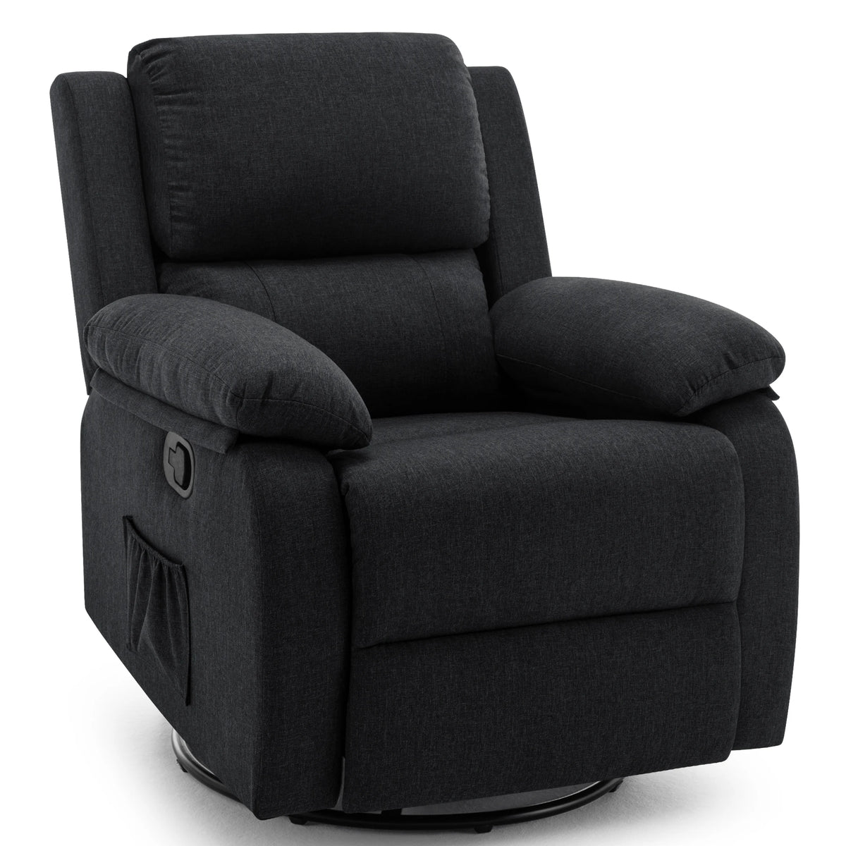 Korser 360 Swivel Small Rocker Chair for Adults, Small Rocking Recliner for Small Spaces, Upholstered Fabric Glider Recliner